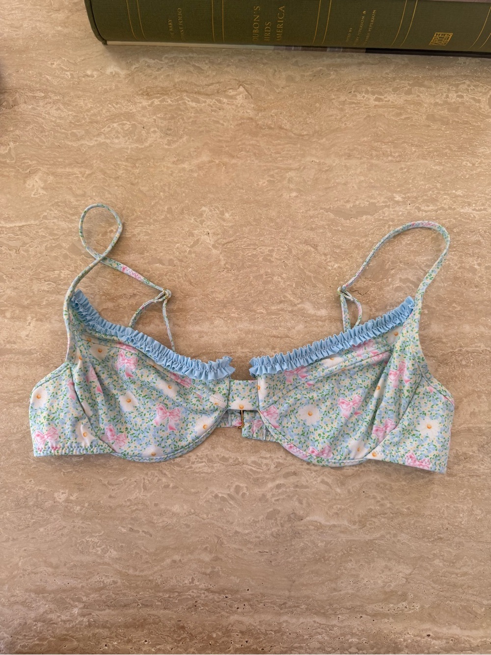 Elsa Hosk * Heavy Manners Some Velvet Morning Ruffled Up Underwire Bikini Top